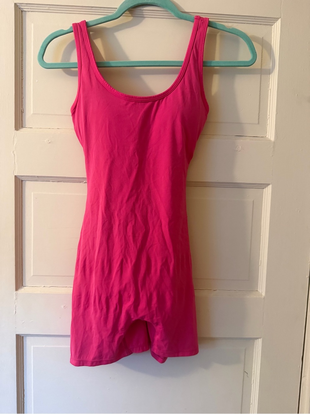 Workout Pink Tank Romper